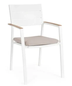 Bizzotto Sedie>SEDIA C-BR C-C ZELMAR BIANCO YK11