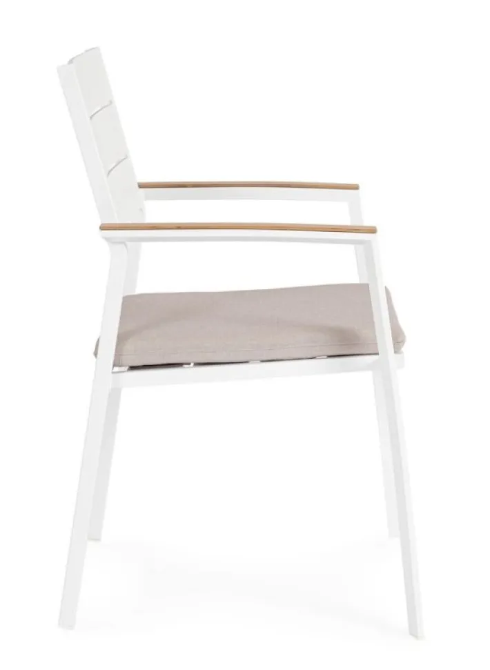 Bizzotto Sedie>SEDIA C-BR C-C ZELMAR BIANCO YK11