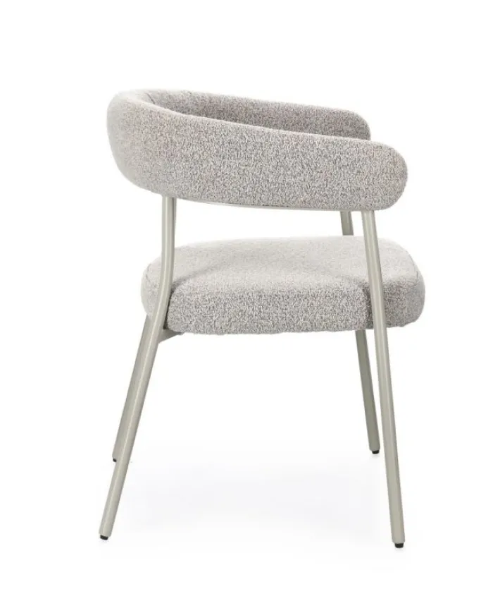 Bizzotto Sedie>SEDIA C-BR GIAELE WARM GREY/TORTORA