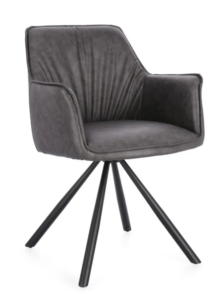 Bizzotto Sedie>SEDIA C-BR GIREV.BREVAL GRIGIO