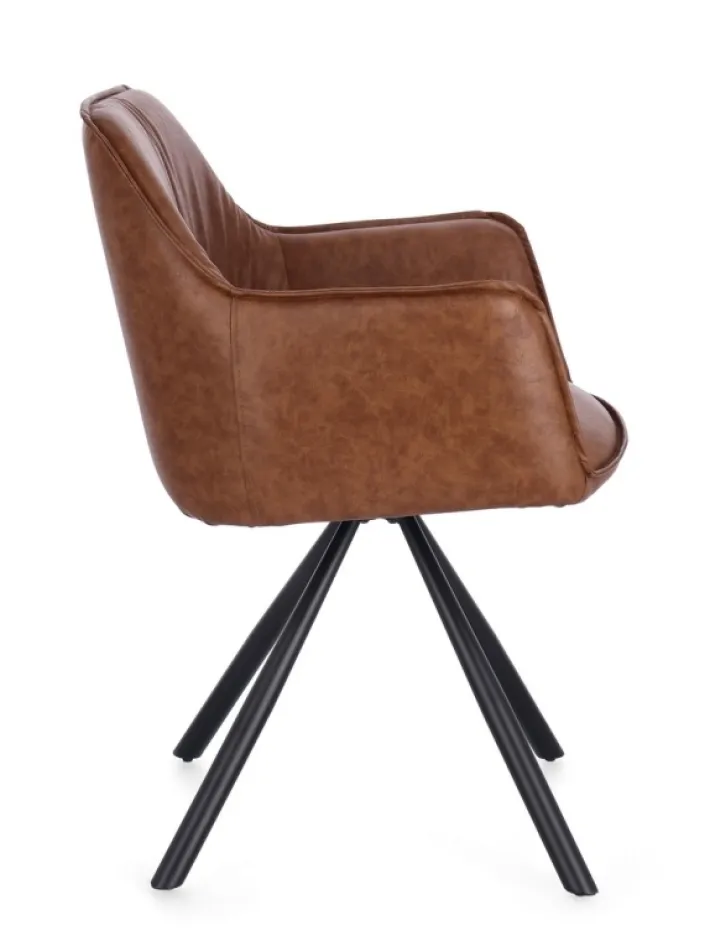 Bizzotto Sedie>SEDIA C-BR GIREV.BREVAL MARRONE CHIARO