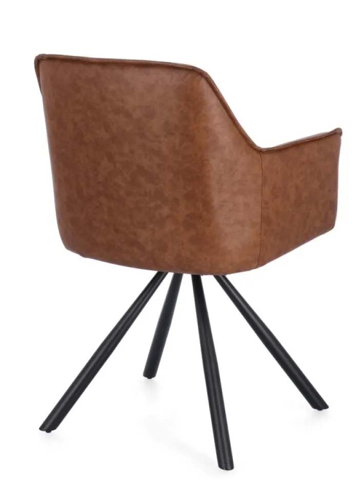 Bizzotto Sedie>SEDIA C-BR GIREV.BREVAL MARRONE CHIARO
