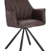 Bizzotto Sedie>SEDIA C-BR GIREV.BREVAL MARRONE SCURO