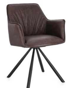 Bizzotto Sedie>SEDIA C-BR GIREV.BREVAL MARRONE SCURO
