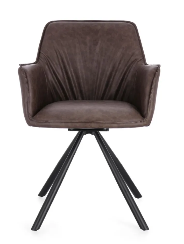 Bizzotto Sedie>SEDIA C-BR GIREV.BREVAL MARRONE SCURO