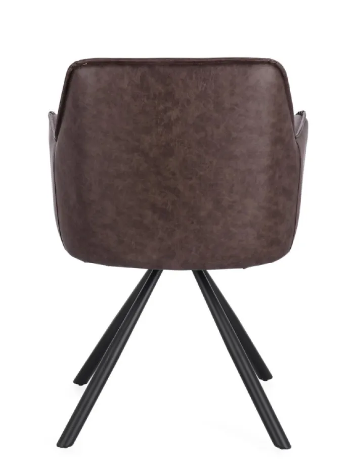 Bizzotto Sedie>SEDIA C-BR GIREV.BREVAL MARRONE SCURO