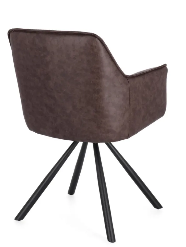 Bizzotto Sedie>SEDIA C-BR GIREV.BREVAL MARRONE SCURO