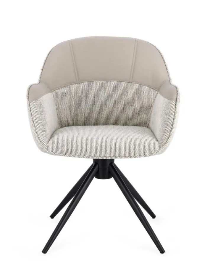 Bizzotto Sedie>SEDIA C-BR GIREVOLE ISOTTA BEIGE