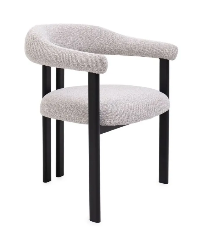 Bizzotto Sedie>SEDIA C-BR GIUDITTA NERO/GRIGIO