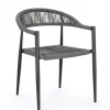 Bizzotto Sedie>SEDIA C-BR JANDIA ANTRACITE/GRIGIO
