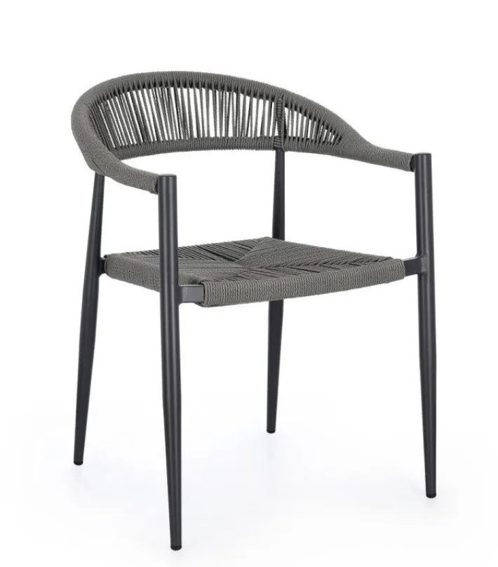 Bizzotto Sedie>SEDIA C-BR JANDIA ANTRACITE/GRIGIO