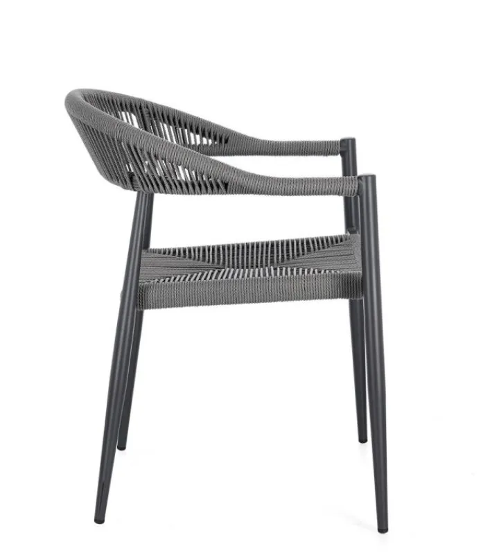 Bizzotto Sedie>SEDIA C-BR JANDIA ANTRACITE/GRIGIO