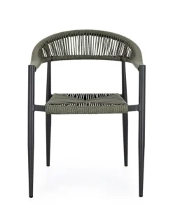 Bizzotto Sedie>SEDIA C-BR JANDIA ANTRACITE/VERDE