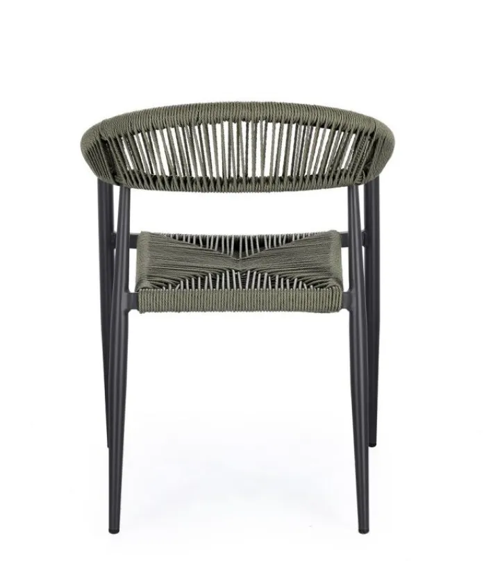 Bizzotto Sedie>SEDIA C-BR JANDIA ANTRACITE/VERDE