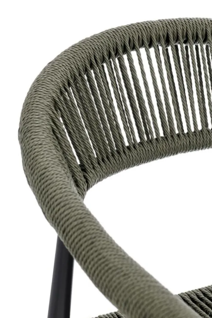 Bizzotto Sedie>SEDIA C-BR JANDIA ANTRACITE/VERDE