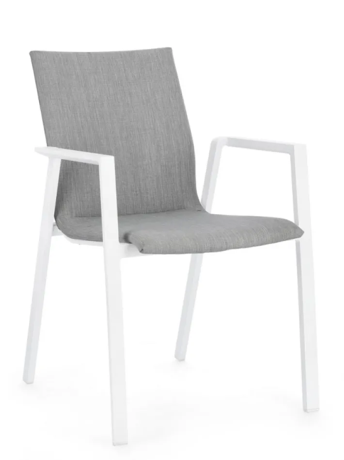 Bizzotto Sedie>SEDIA C-BR ODEON BIA-GRIGIO JX11