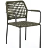 Bizzotto Sedie>SEDIA C-BR RAJADA ANTRACITE/VERDE