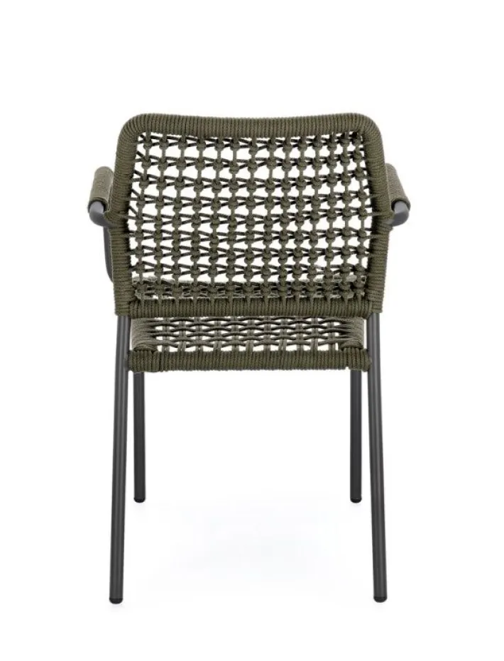Bizzotto Sedie>SEDIA C-BR RAJADA ANTRACITE/VERDE