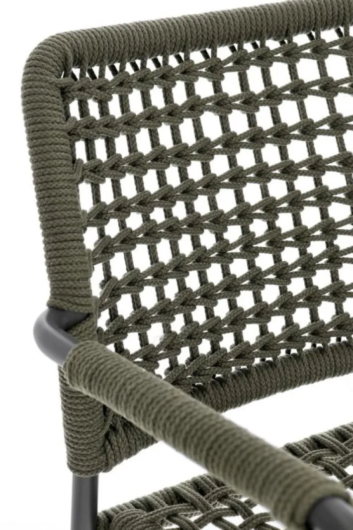 Bizzotto Sedie>SEDIA C-BR RAJADA ANTRACITE/VERDE