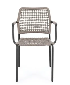 Bizzotto Sedie>SEDIA C-BR RAJADA ANTRACITE/KHAKI