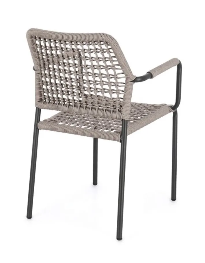 Bizzotto Sedie>SEDIA C-BR RAJADA ANTRACITE/KHAKI