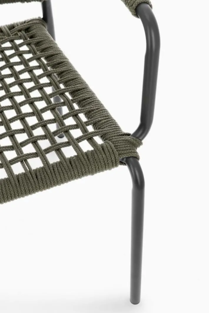 Bizzotto Sedie>SEDIA C-BR RAJADA ANTRACITE/VERDE