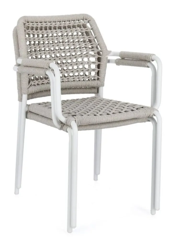 Bizzotto Sedie>SEDIA C-BR RAJADA BIANCO