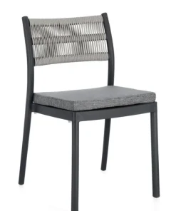 Bizzotto Sedie>SEDIA C-C ALVIN ANTRACITE/GRIGIO CHIARO