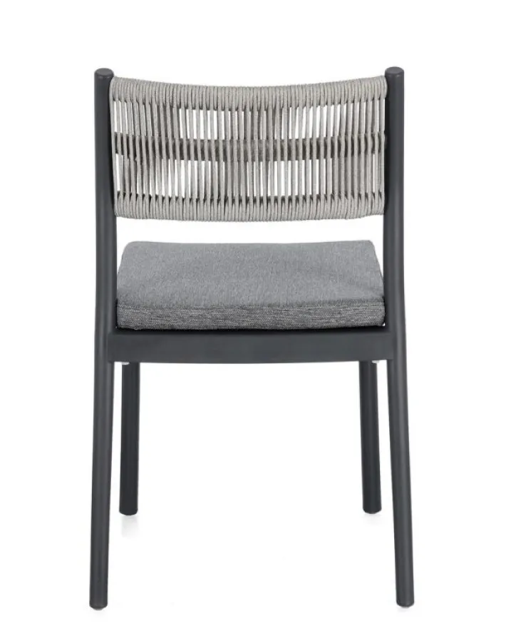 Bizzotto Sedie>SEDIA C-C ALVIN ANTRACITE/GRIGIO CHIARO