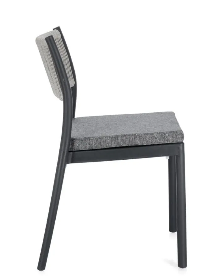 Bizzotto Sedie>SEDIA C-C ALVIN ANTRACITE/GRIGIO CHIARO