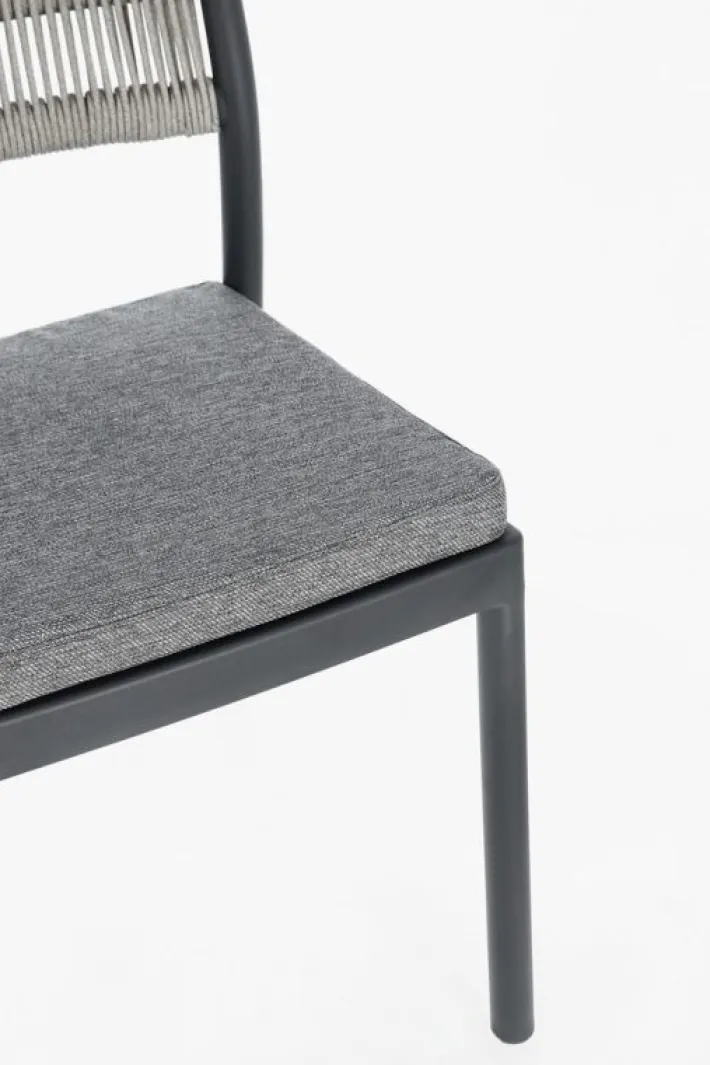 Bizzotto Sedie>SEDIA C-C ALVIN ANTRACITE/GRIGIO CHIARO