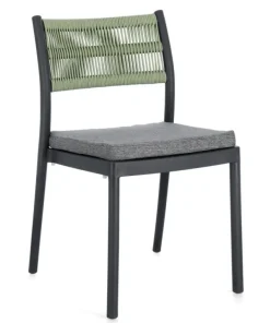 Bizzotto Sedie>SEDIA C-C ALVIN ANTRACITE/VERDE