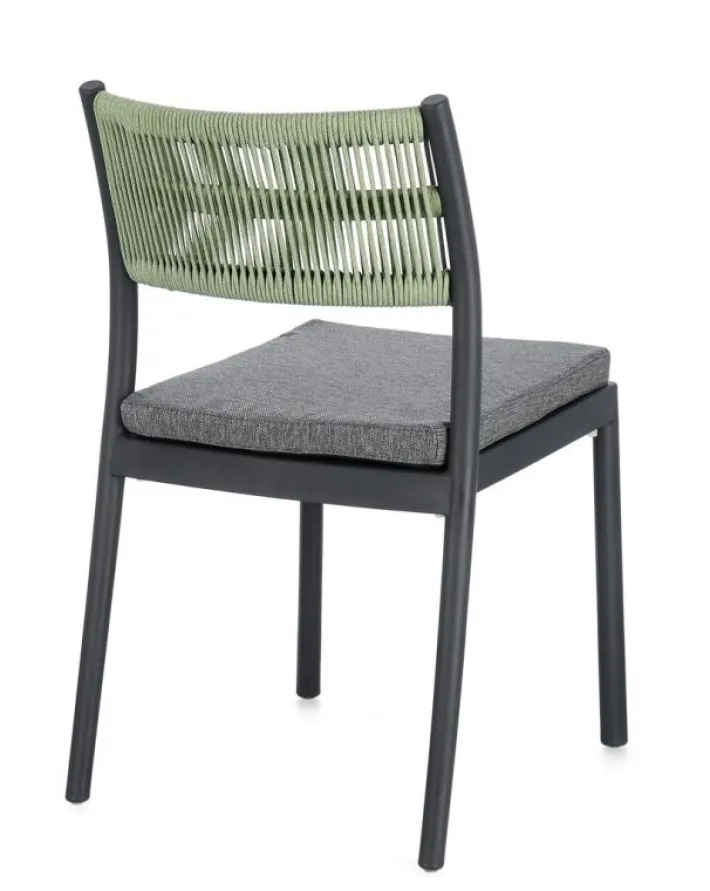 Bizzotto Sedie>SEDIA C-C ALVIN ANTRACITE/VERDE