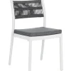Bizzotto Sedie>SEDIA C-C ALVIN BIANCO/GRIGIO SCURO