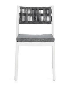 Bizzotto Sedie>SEDIA C-C ALVIN BIANCO/GRIGIO SCURO