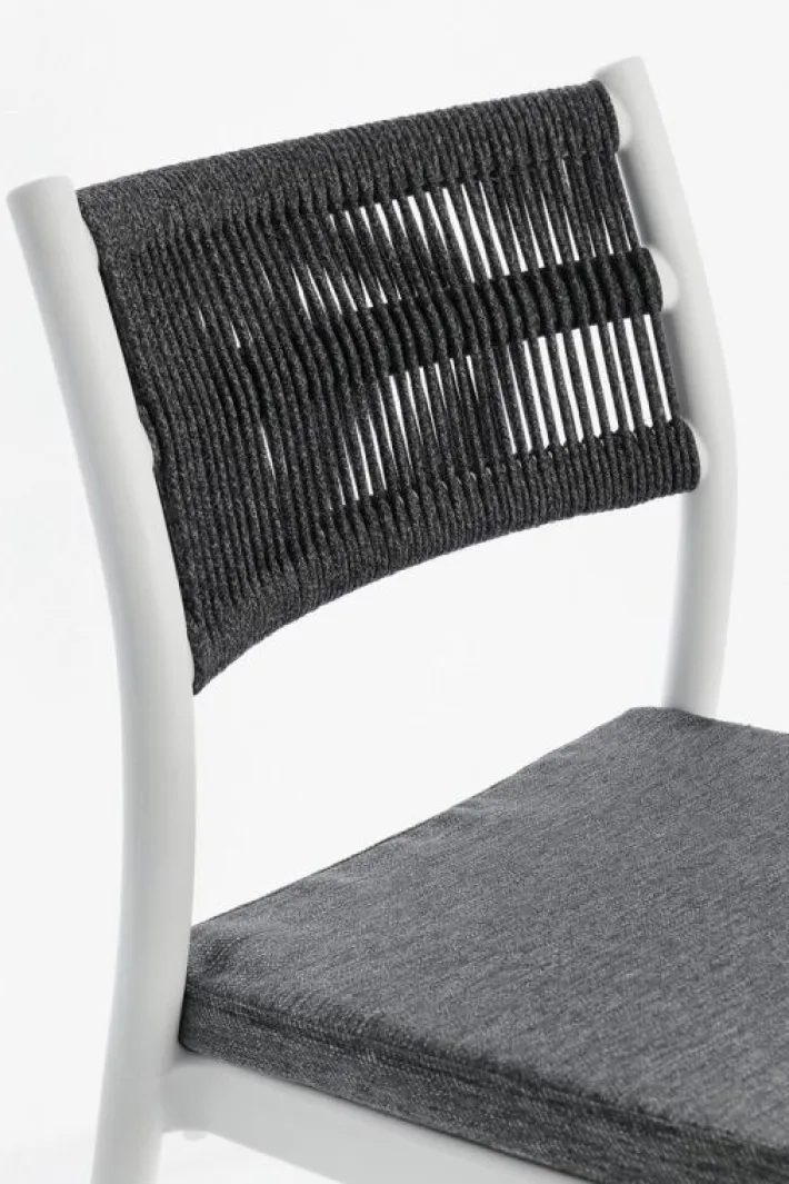 Bizzotto Sedie>SEDIA C-C ALVIN BIANCO/GRIGIO SCURO