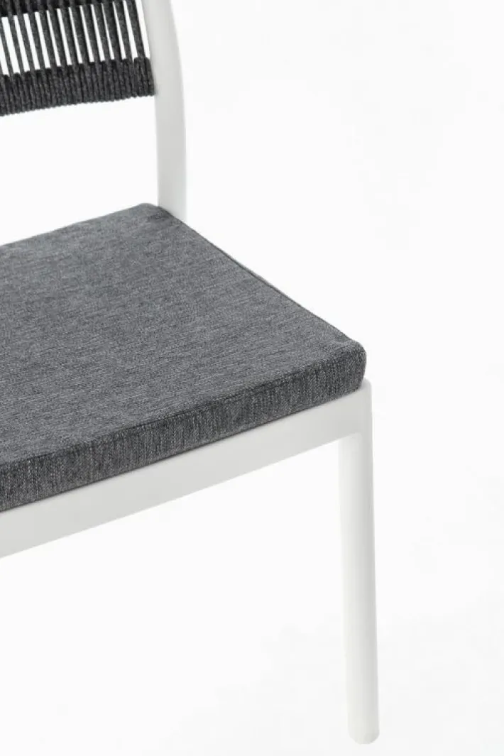 Bizzotto Sedie>SEDIA C-C ALVIN BIANCO/GRIGIO SCURO