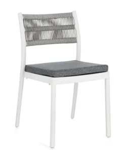 Bizzotto Sedie>SEDIA C-C ALVIN BIANCO/GRIGIO CHIARO