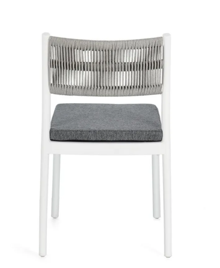 Bizzotto Sedie>SEDIA C-C ALVIN BIANCO/GRIGIO CHIARO