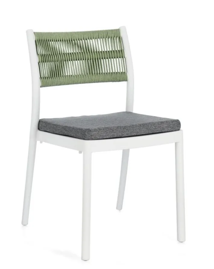 Bizzotto Sedie>SEDIA C-C ALVIN BIANCO/VERDE