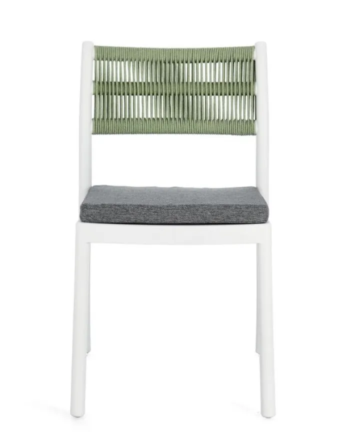 Bizzotto Sedie>SEDIA C-C ALVIN BIANCO/VERDE