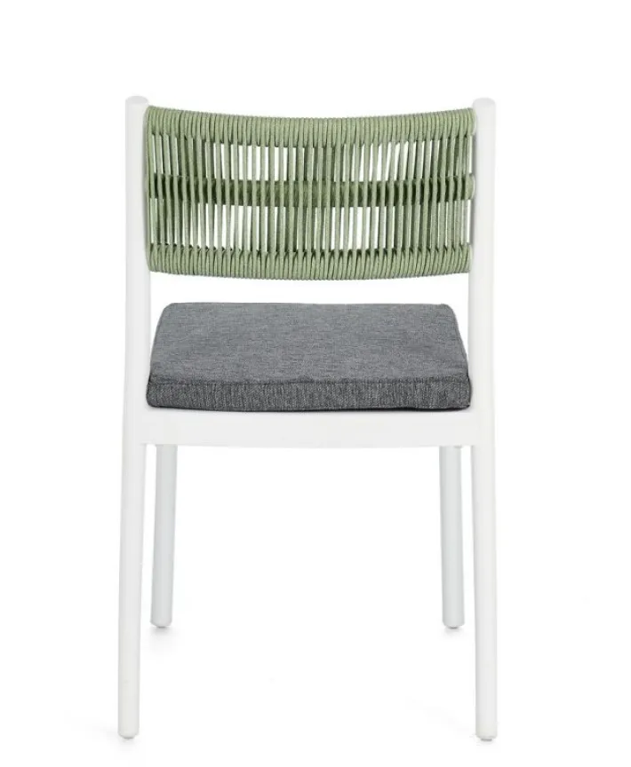 Bizzotto Sedie>SEDIA C-C ALVIN BIANCO/VERDE