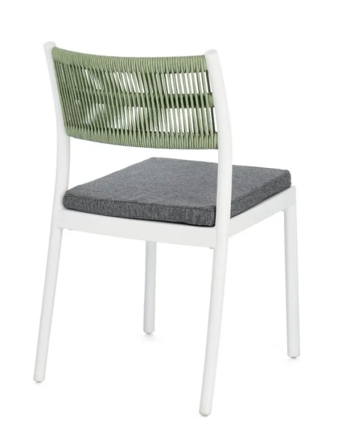 Bizzotto Sedie>SEDIA C-C ALVIN BIANCO/VERDE