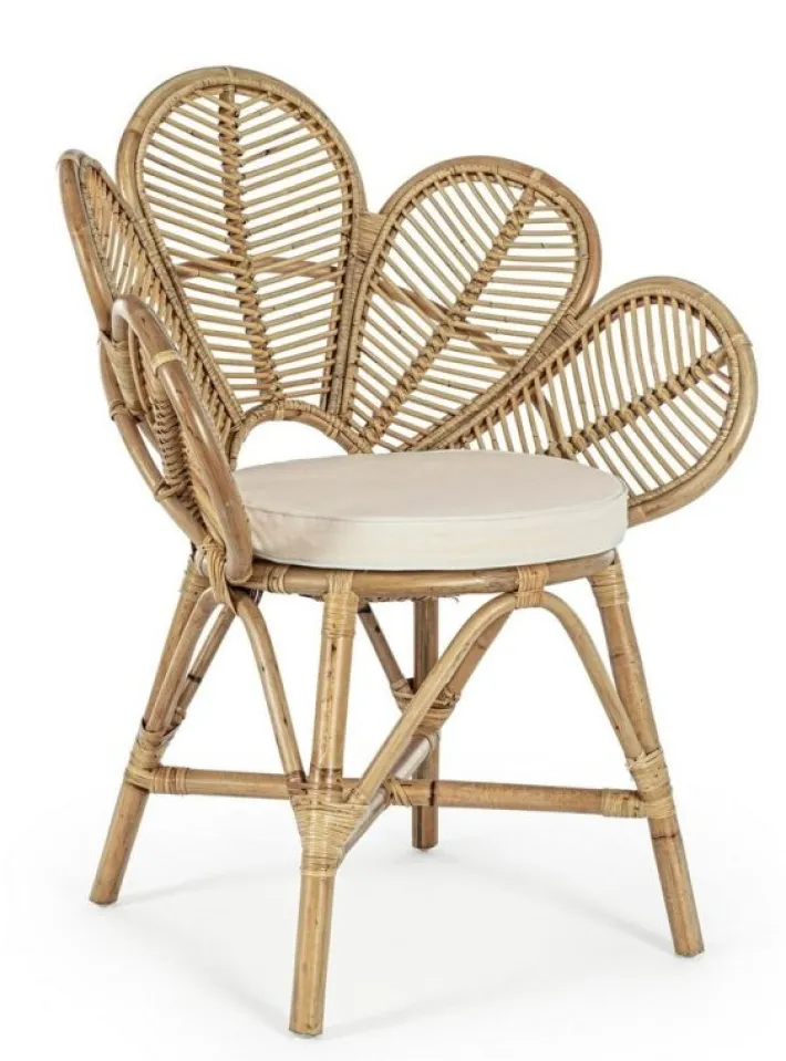 Bizzotto Sedie>SEDIA CON BRACCIOLI IN FIBRE NATURALI - FLORES