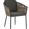 Bizzotto Sedie>SEDIA CON CUSCINO ANTRACITE YK13 - MARIBELA