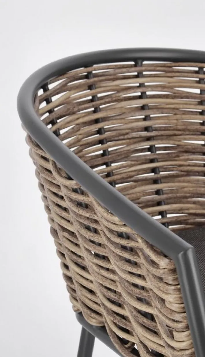 Bizzotto Sedie>SEDIA CON CUSCINO ANTRACITE YK13 - MARIBELA