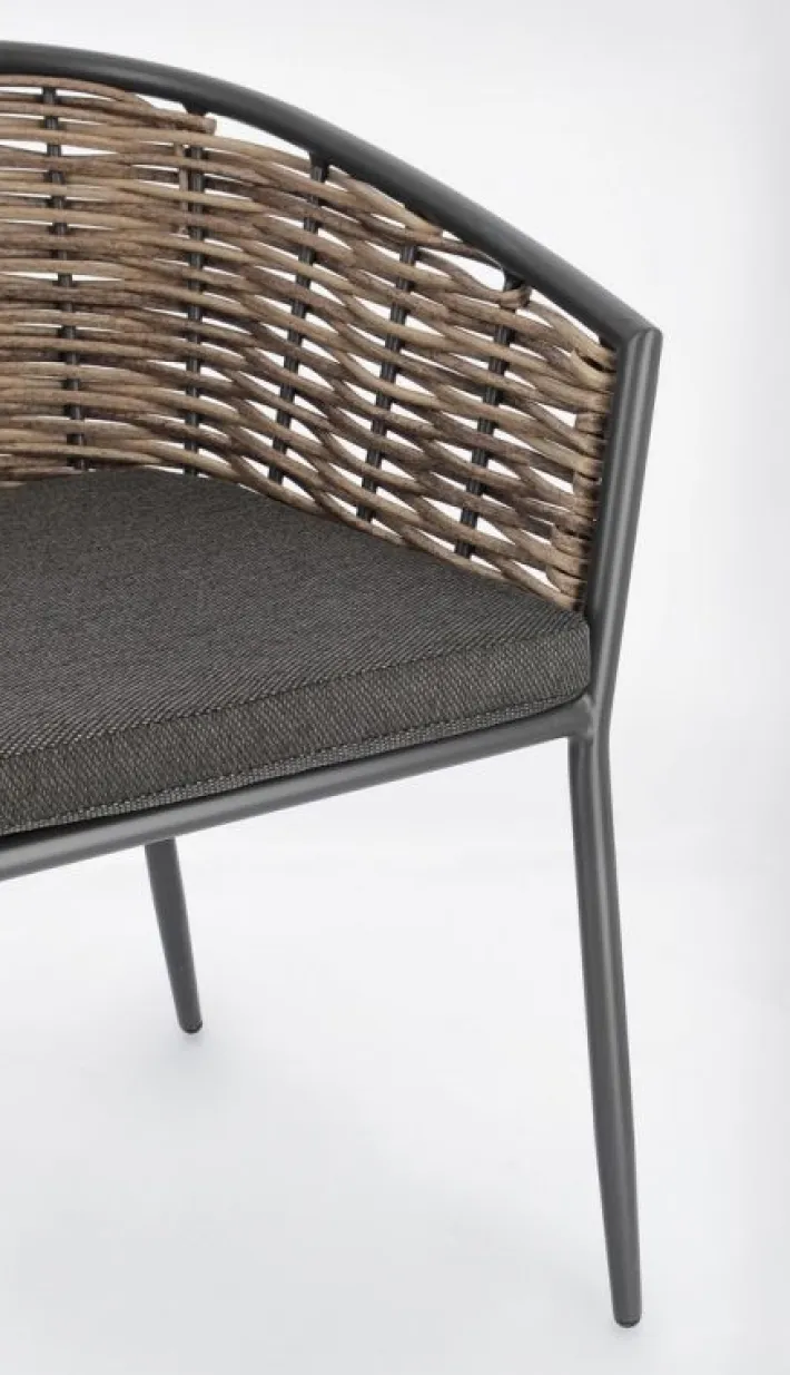 Bizzotto Sedie>SEDIA CON CUSCINO ANTRACITE YK13 - MARIBELA