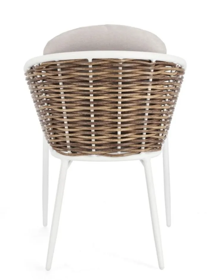 Bizzotto Sedie>SEDIA CON CUSCINO BIANCO YK11 - MARIBELA