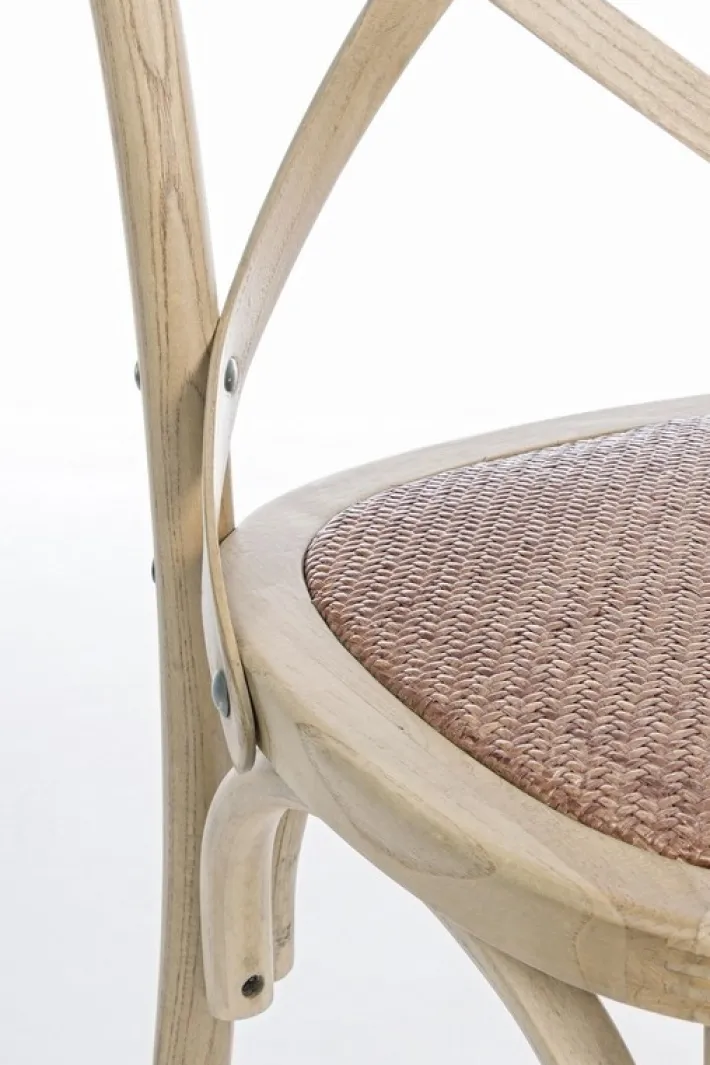 Bizzotto Sedie>SEDIA CROSS MARRONE NATURALE