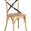 Bizzotto Sedie>SEDIA CROSS METAL NATURALE